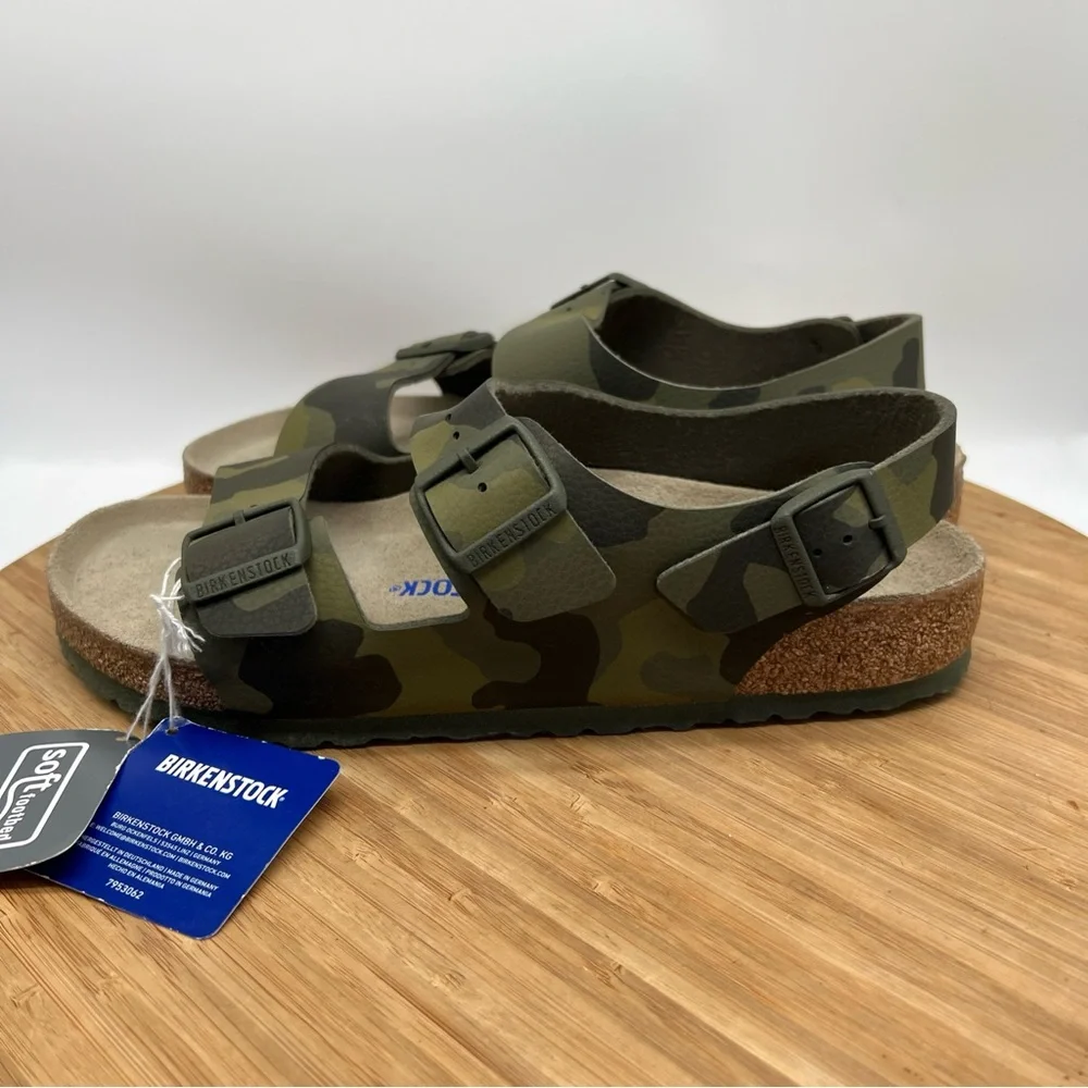 Birkenstock Arizona desert soil camo khaki green Birko-Flor 1016790 Men’s 13 New